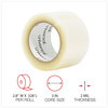 A Picture of product UNV-934419 Universal® Clear Packaging Tape 3" Core, 72 mm x 100 m, 24/Carton