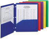 A Picture of product SMD-87939 Smead™ Poly Snap-In Two-Pocket Folder 50-Sheet Capacity, 11 x 8.5, Assorted, 10/Pack