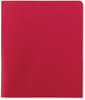 A Picture of product SMD-87980 Smead™ Lockit® Two-Pocket Folders in Textured Stock Folder, Paper, 100-Sheet Capacity, 11 x 8.5, Red, 25/Box