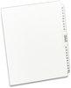 A Picture of product AVE-11397 Avery® Preprinted Legal Exhibit Index Tab Dividers with Black and White Tabs Side Style, 26-Tab, 76 to 100, 11 x 8.5, 1 Set