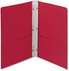 A Picture of product SMD-88059 Smead™ Two-Pocket Folder with Tang Strip Style Fasteners 2-Pocket withTang Fastener, Letter, 1/2" Cap, Red, 25/Box