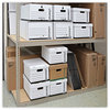 A Picture of product UNV-95221 Universal® Medium-Duty Easy Assembly Storage Box Legal Files, White, 12/Carton