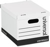 A Picture of product UNV-95223 Universal® Basic-Duty Easy Assembly Storage Files Letter/Legal White, 12/Carton