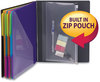 A Picture of product SMD-89206 Smead™ Poly Project Organizer 24 Letter-Size Sleeves, Gray with Bright Pockets