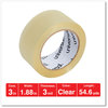 A Picture of product UNV-96000 Universal® Heavy-Duty Box Sealing Tape 3" Core, 1.88" x 54.6 yds, Clear, 12/Box