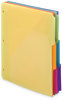 A Picture of product SMD-89421 Smead™ Three-Ring Binder Poly Index Dividers with Pocket 9.75 x 11.25, Assorted Colors, 30/Box