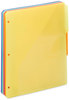 A Picture of product SMD-89421 Smead™ Three-Ring Binder Poly Index Dividers with Pocket 9.75 x 11.25, Assorted Colors, 30/Box