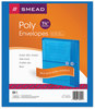 A Picture of product SMD-89522 Smead™ Poly String & Button Interoffice Envelopes and Open-Side (Horizontal), 9.75 x 11.63, Transparent Blue, 5/Pack