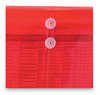 A Picture of product SMD-89527 Smead™ Poly String & Button Interoffice Envelopes and Open-Side (Horizontal), 9.75 x 11.63, Transparent Red, 5/Pack