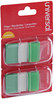 A Picture of product UNV-99003 Universal® Deluxe Pop-Up Page Flags Green, 50 Flags/Dispenser, 2 Dispensers/Pack