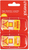A Picture of product UNV-99005 Universal® Deluxe Message Arrow Flags Page "Sign Here", Yellow/Red, 50 Flags/Dispenser, 2 Dispensers/Pack