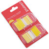 A Picture of product UNV-99006 Universal® Deluxe Pop-Up Page Flags Yellow, 50 Flags/Dispenser, 2 Dispensers/Pack