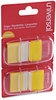 A Picture of product UNV-99006 Universal® Deluxe Pop-Up Page Flags Yellow, 50 Flags/Dispenser, 2 Dispensers/Pack