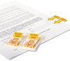 A Picture of product UNV-99007 Universal® Deluxe Message Arrow Flags "Sign Here", Yellow, 500/Pack