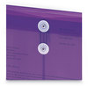 A Picture of product SMD-89544 Smead™ Poly String & Button Interoffice Envelopes and Open-End (Vertical), 9.75 x 11.63, Transparent Purple, 5/Pack