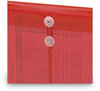 A Picture of product SMD-89547 Smead™ Poly String & Button Interoffice Envelopes and Open-End (Vertical), 9.75 x 11.63, Transparent Red, 5/Pack