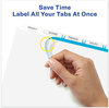 A Picture of product AVE-11436 Avery® Print & Apply Index Maker® Clear Label Dividers with Easy Printable Strip and White Tabs 5-Tab, 11 x 8.5, 5 Sets