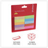 A Picture of product UNV-99026 Universal® Self-Stick Page Tabs 0.5" x 2", Assorted Colors, 500/Pack