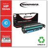A Picture of product IVR-E251A Innovera® E250A-E253A Toner Remanufactured Cyan Replacement for 504A (CE251A), 7,000 Page-Yield