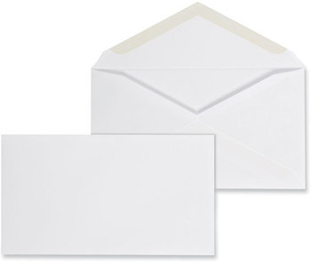 Universal® Business Envelope Open-End #6 3/4, Square Flap, Gummed Closure, 3.06 x 6.6, White, 125/Box