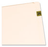 A Picture of product SMD-68324 Smead™ Yearly End Tab File Folder Labels 2024, Gold, 500/Roll