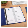 A Picture of product AVE-11821 Avery® Customizable Table of Contents Ready Index® Black & White Dividers with Printable Section Titles and 5-Tab, 1 to 5, 11 x 8.5, 6 Sets