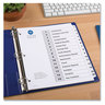 A Picture of product AVE-11825 Avery® Customizable Table of Contents Ready Index® Black & White Dividers with Printable Section Titles and 15-Tab, 1 to 15, 11 x 8.5, 6 Sets