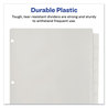 A Picture of product AVE-11836 Avery® Insertable Big Tab™ Plastic Dividers 8-Tab, 11 x 8.5, Clear, 1 Set