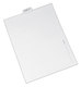 A Picture of product AVE-12396 Avery® Legal Index Divider, Exhibit Alpha Letter, Style Avery-Style Preprinted Bottom Tab Dividers, 26-Tab, W, 11 x 8.5, White, 25/Pack