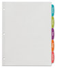 A Picture of product AVE-14434 Avery® Big Tab™ Printable White Label Dividers 5-Tab, 11 x 8.5, 20 Sets