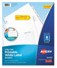 A Picture of product AVE-14435 Avery® Big Tab™ Printable White Label Dividers 8-Tab, 11 x 8.5, 20 Sets
