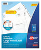 A Picture of product AVE-14441 Avery® Big Tab™ Printable Large White Label Dividers 8-Tab, 11 x 8.5, 20 Sets