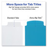 A Picture of product AVE-16129 Avery® Big Tab™ Write & Erase Durable Plastic Dividers and 5-Tab, 11 x 8.5, Assorted, 1 Set