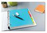 A Picture of product AVE-16129 Avery® Big Tab™ Write & Erase Durable Plastic Dividers and 5-Tab, 11 x 8.5, Assorted, 1 Set