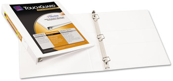 Avery® TouchGuard™ Protection Heavy-Duty View Binders with Slant Rings 3 1" Capacity, 11 x 8.5, White