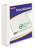 A Picture of product AVE-17142 Avery® TouchGuard™ Protection Heavy-Duty View Binders with Slant Rings 3 1.5" Capacity, 11 x 8.5, White