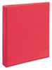 A Picture of product AVE-17293 Avery® Durable View Binder with DuraHinge® and Slant Rings 3 1" Capacity, 11 x 8.5, Coral