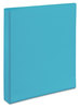 A Picture of product AVE-17295 Avery® Durable View Binder with DuraHinge® and Slant Rings 3 1" Capacity, 11 x 8.5, Aqua