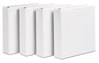 A Picture of product AVE-17577 Avery® Durable View Binder with DuraHinge® and Slant Rings 3 2" Capacity, 11 x 8.5, White, 4/Pack