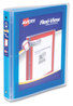 A Picture of product AVE-17607 Avery® Flexi-View® Binder with Round Rings 3 1" Capacity, 11 x 8.5, Blue