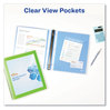 A Picture of product AVE-17607 Avery® Flexi-View® Binder with Round Rings 3 1" Capacity, 11 x 8.5, Blue