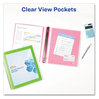 A Picture of product AVE-17608 Avery® Flexi-View® Binder with Round Rings 3 1" Capacity, 11 x 8.5, Green