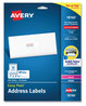 A Picture of product AVE-18160 Avery® Easy Peel® White Address Labels with Sure Feed® Technology Inkjet Printers, 1 x 2.63, 30/Sheet, 10 Sheets/Pack