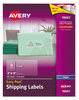 A Picture of product AVE-18663 Avery® Matte Clear Easy Peel® Mailing Labels with Sure Feed® Technology w/ Inkjet Printers, 2 x 4, 10/Sheet, 10 Sheets/Pack