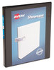 A Picture of product AVE-19550 Avery® Showcase Economy View Binder with Round Rings 3 0.5" Capacity, 11 x 8.5, Black