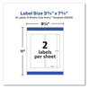 A Picture of product AVE-22835 Avery® Durable Water-Resistant Wraparound Labels with Sure Feed® Technology w/ 3.25 x 7.75, 16/PK