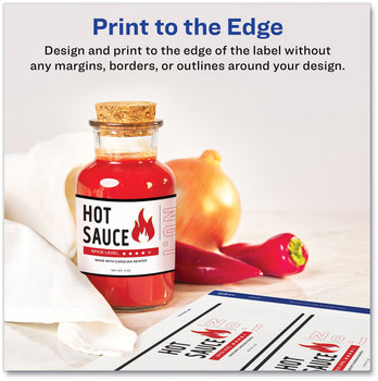 Avery® Durable Water-Resistant Wraparound Labels with Sure Feed® Technology w/ 3.25 x 7.75, 16/PK