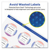 A Picture of product AVE-22856 Avery® Durable White Round ID Labels with Sure Feed® Technology w/ 2.5" dia, 72/Pk