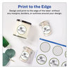 A Picture of product AVE-22877 Avery® Round Print-to-the-Edge Labels with Sure Feed® Print-to-the Edge SureFeed and EasyPeel, 2" dia, Matte White, 300/Pack