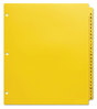 A Picture of product AVE-23081 Avery® Preprinted Plastic Tab Dividers Heavy-Duty 26-Tab, A to Z, 11 x 9, Yellow, 1 Set